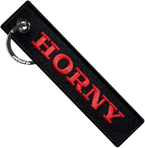 MotoLoot Keychain for Motorcycles, Scooters, Cars and Gifts (Horny)