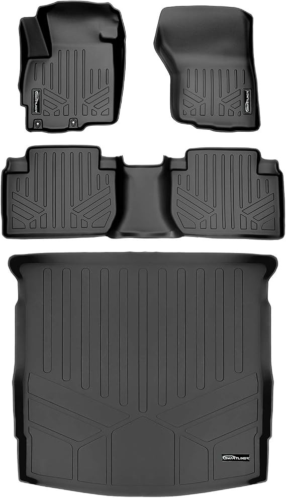 MAXLINER Floor Mats 2 Rows and Cargo Liner Set for 2014-2020 Mitsubishi Outlander