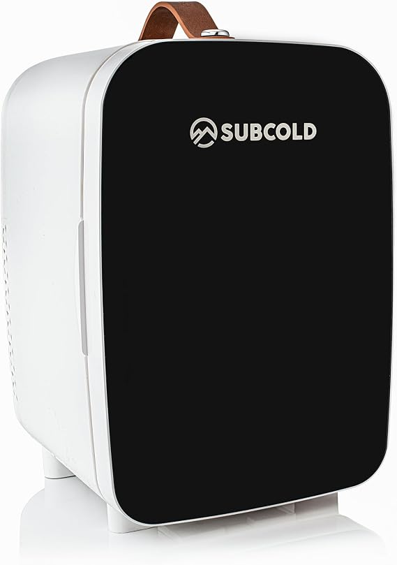 Subcold Pro10 Luxury Mini Fridge Cooler | Compact 10L Portable Small Fridge 12V & 240V | Efficient, Quiet Cooling System | Ideal for Bedroom, Office, Beauty & Car | (Black) [Energy Class E]