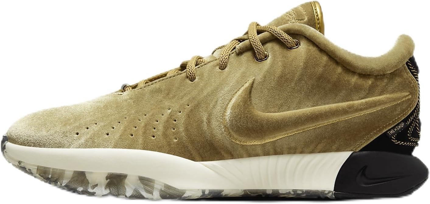 Lebron XXI Basketball Shoes (FZ7883-700, Metallic Gold/Coconut Milk/Aquamarine/Black) Size 8