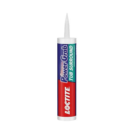 Loctite Power Grab Tub Surround Construction Adhesive, 9 fl oz Cartridge, 1 Pack