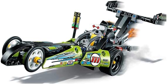 LEGO 43103 Technic Dragster Rennauto und Hot Road 2in1 Set Rennwagen für Kinder ab 7 Jahre Spielzeugauto Fahrzeuge zum Sammeln