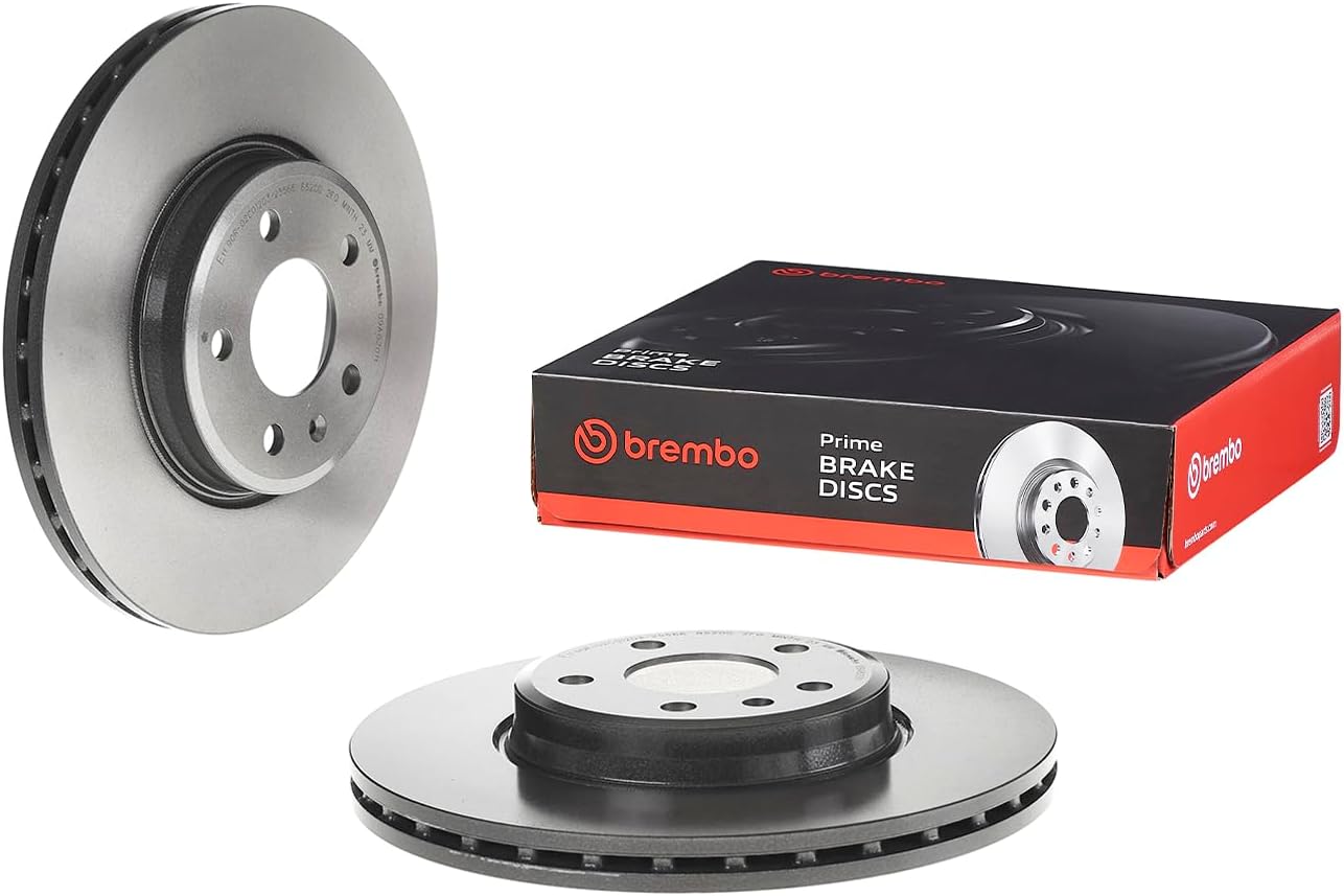 Brembo 09.A820.11 UV Coated Pillar Vented Front Brake Rotor AUDIAUDI FAW OE# 8K0615301