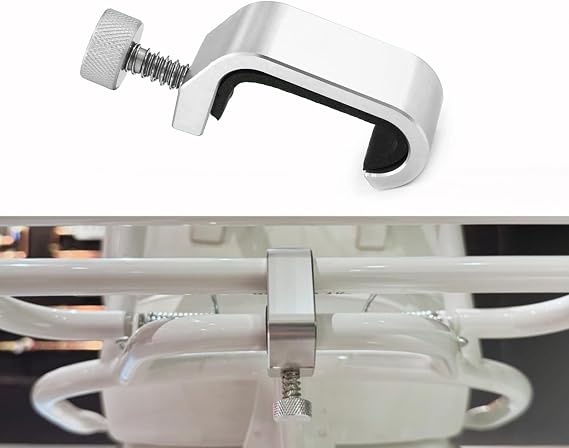Luggage Rack Lock Hook Bracket Compatible with Vespa GTV GTS Sprint Primavera LX LXV 50 125 250 300 Storage Carrier Lock (Silver)