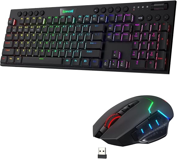 Redragon K618 Gaming Keyboard & M690 PRO Mouse Bundle