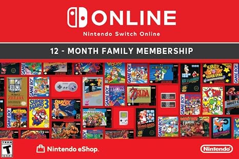 Nintendo Switch Online Family Membership 12 Month - Nintendo Switch [Digital Code]