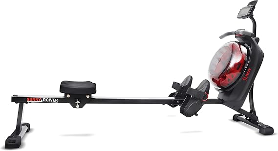 Sunny Health & Fitness Smart Hydro + Magnetic Dual Resistance Water Rower