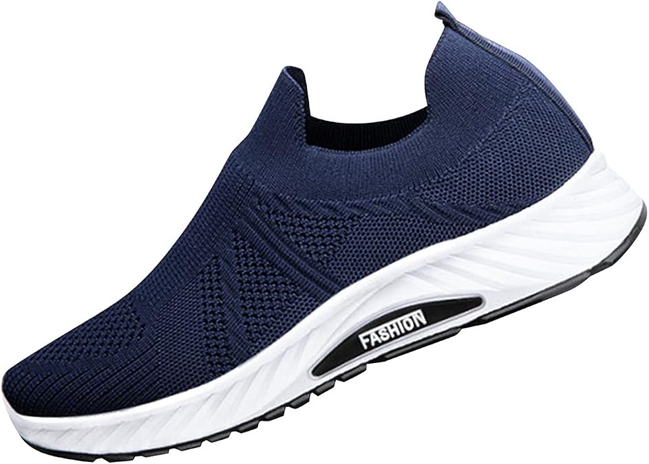 Trainers Men's Shoes Sports Shoes Trainers Without Laces Mesh Running Shoes Memory Foam Slip-On Shoes Breathable Leisure Shoes Slip On Jogging Fitness Shoes