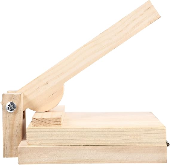 SHERCHPRY Hand Tools Hand Tools Wooden Dough Pressing Tool: Dumpling Maker Pastry Press Skin Press Tool Manual Tortilla Press Pancake Ravioli Chapati Roti Taco Maker Household Gadgets Tortellini