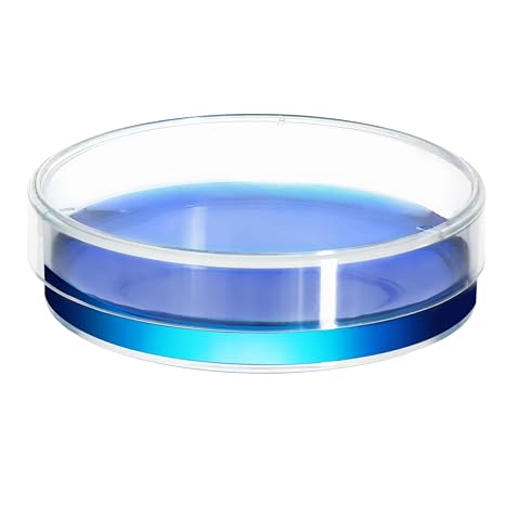 Sterile Plastic Petri Dishes with Lid, 20 PCS of Dia.150mm*15mm Clear Petri Plate, with 3 Vents for Classroom, Laboratory, Science Party, PPD150-020