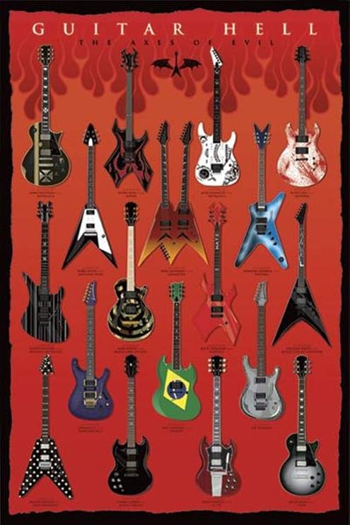 Pyramid America Guitar Hell The Axes of Evil Poster Print
