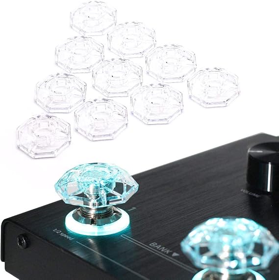 Hotone Karat Cap Transparent Cover for Foot Switch Switch Protector Upper Pedal Button - Pack of 10