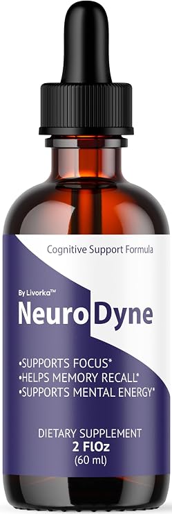 NeuroDyne - Official NeuroDyne Drops Supplement Brain Support Advanced Formula, Neuro Dyne Liquid Premium All Natural Cognitive Focus Nerve Support for Health Wellness, 1 Bottle for 1 Month