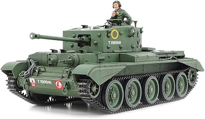 Tamiya 300035221 Spielzeug Military 300035221-1 WWII British Tank Cromwell Mk.IV Cruiser 1, Faithful Replica, Plastic, Crafts, Model Kit, Assembly, Unpainted, Green, 1:35