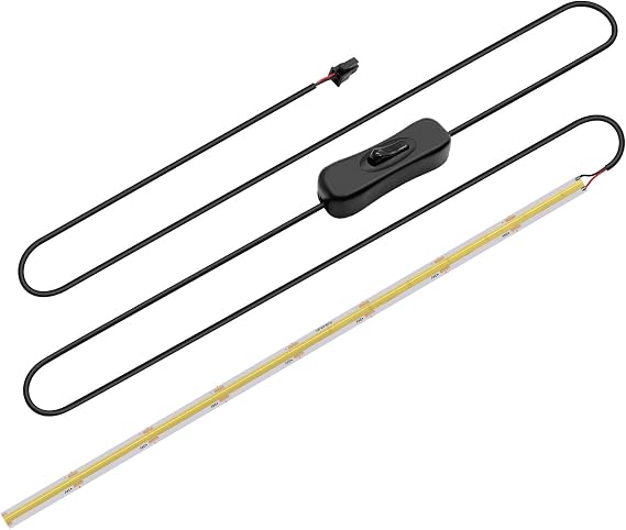 Bambu Lab A1 COB Light Strip with Switch, 360mm 24V High-Density LED Bar, Easy-Install 3D Printer Light