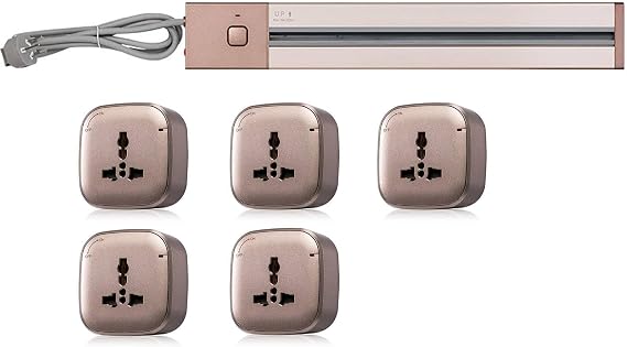 MQL-HDX Power Track Socket, 60/80/100Cm Track, Left and Right Optional, Removable Universal Plug Adapter without Slotting,C-right-60cm