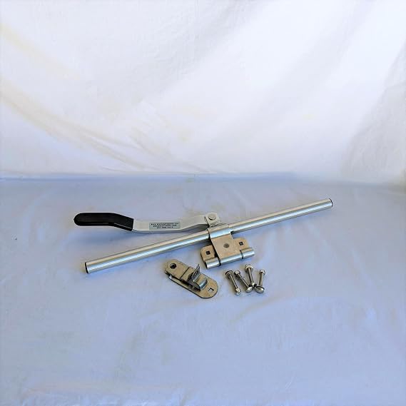 Kay Trailer Door Latch 24 Inch Aluminum Stainless Hasp Mounting Hardware Single Hinge