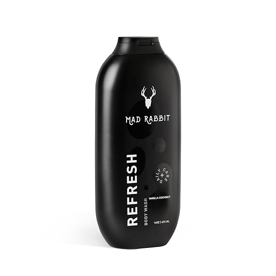 Mad Rabbit Refresh Body Wash, Tattoo Aftercare, 16 oz | Cleansing ingredients for all skin types. Gentle, anti-aging & hydrating formula for daily tattoo aftercare.