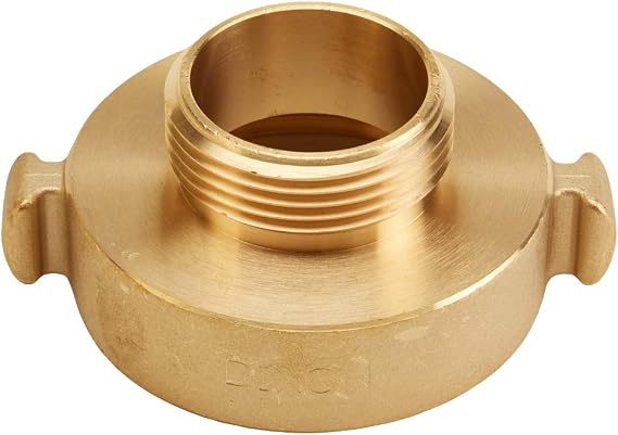 Brass 2 1/2" Female NH to 1 1/2" Male NH Fire Hose Adapter