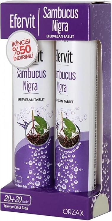 Orzax Efervit Sambucus Nigra 20 Efervesan Tablet