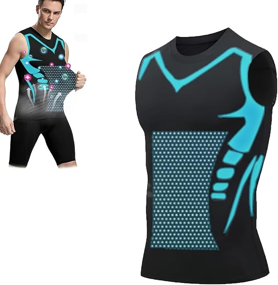 North Alpine Compression Vest Men, Version Ionic Shaping Sleeveless Shirt, Version Close-Fitting Sleeveless Shirt
