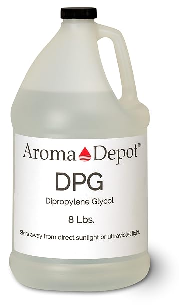 DPG 1 Gallon Dipropylene Glycol 8 lb Incense Making, Fragrance Cutting Oil, Soapmaking, Reed Diffuser, Scent Retention Perfume, and Body Oils. Natural Thickener, Stabilizer. 100% Pure Non-GMO Low Odor