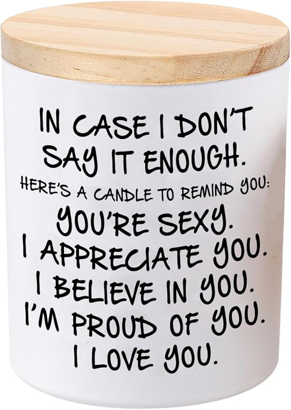 Gifts for Girlfriend Wife Her Funny Lavender Scented Soy Candles for Women