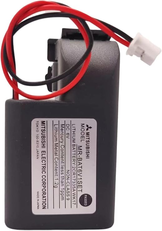 MR-BAT6V1SET 6V 1800mAh Lithium Battery Compatible with 2CR17335A WK17 for MR-J4 PLC Battery M80 Driver J4 Servo System
