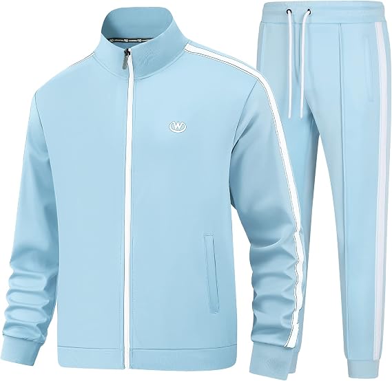 Trainingsanzug Herren Set Jogginganzug Herren Sportanzug Langarm Freizeitanzug Männer Tracksuit