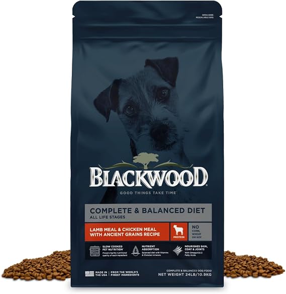 Blackwood Complete Premium Dry Dog Food, Lamb Meal & Brown Rice, 24 lb