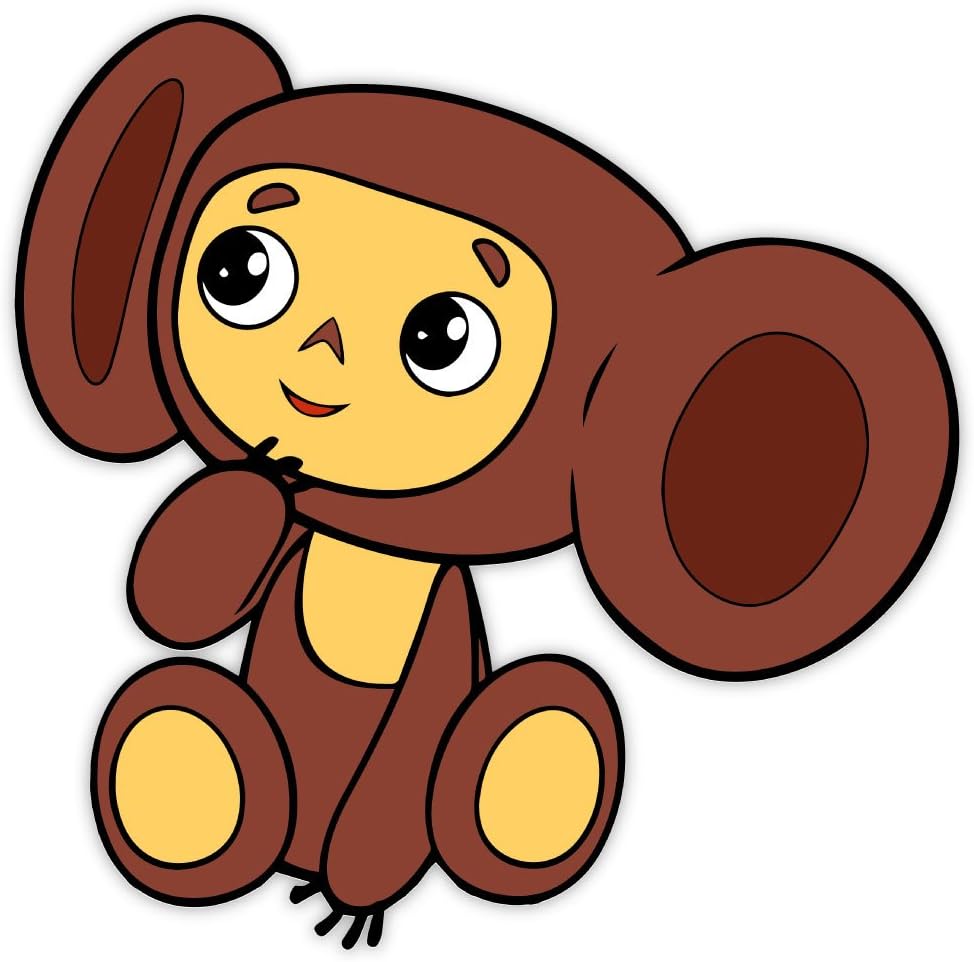Cheburashka sticker decal 4 x 4"