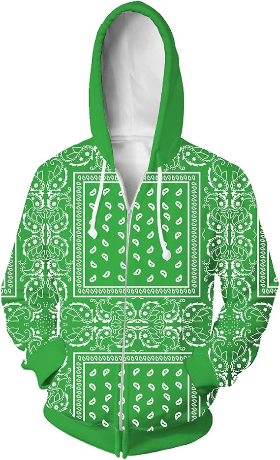 Purple Bandana Hoodie for Women Men Bandanas Print Clothing Mens Hawaiian T-Shirt Shorts Sweatpants Jacket