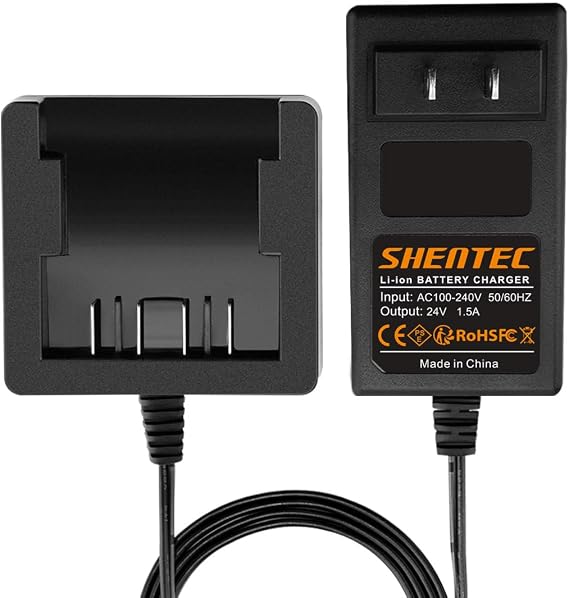 Shentec 24V Li-ion Battery Charger Compatible with Greenworks 29842
