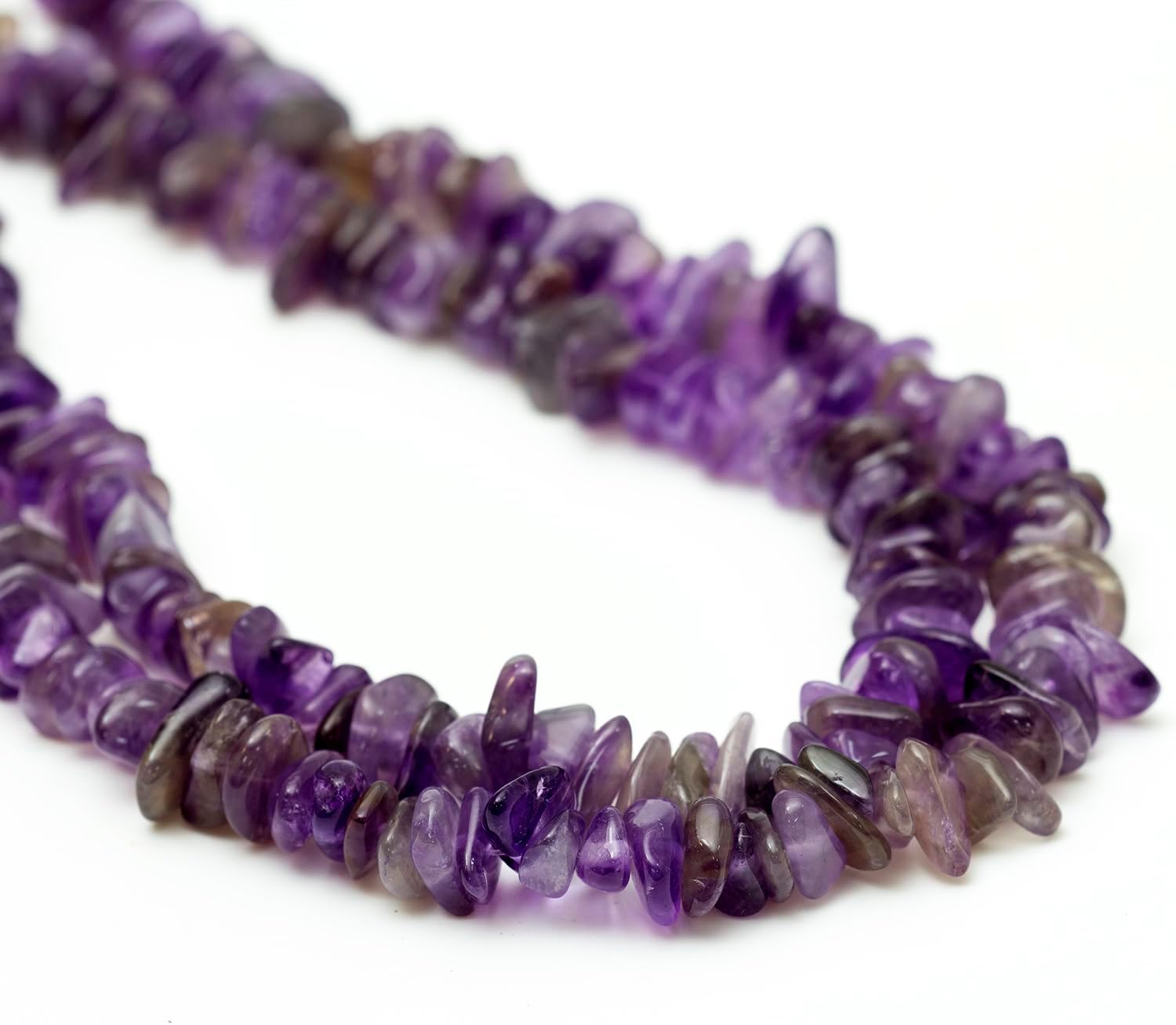 Natural Gem Stone Beads for Jewelry Making, 0.5 inch, Irregular Round, 100pcs, Loose Crystal Drilled Beads Amethyst