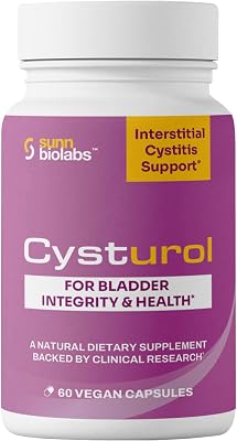 CYSTUROL | Bladder Formula SUPPORT FOR INTERSTITIAL CYSTITIS IC and Painful Bladder Syndrome | Clinically Researched | Less Flares & Urgency | Potent | Premium Bladder Support for Women