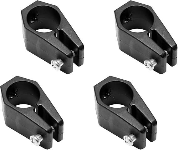 Thorn Bimini Top Fittings Jaw Slide 1" Black Nylon Boat Hardware Pack of 4 | Replacement Hardware for Boat Canopy