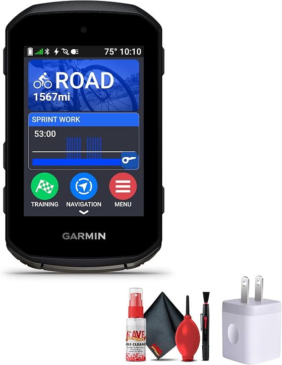 Garmin Edge 850, Compact GPS Cycling Computer Bundle | For Cycling, Training & Navigation | 2.7" Touchscreen Display | Advanced Training Insights | Bike-Specific Mapping + More