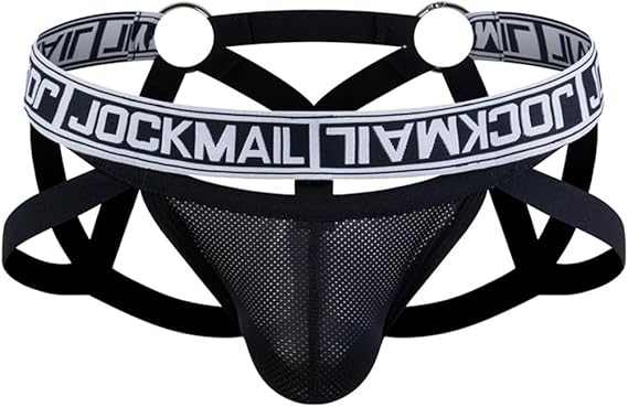 JOCKMAIL Mens Breathable Jockstrap Athletic Supporters for Men Mens Thong Jock Strap Male Underwear