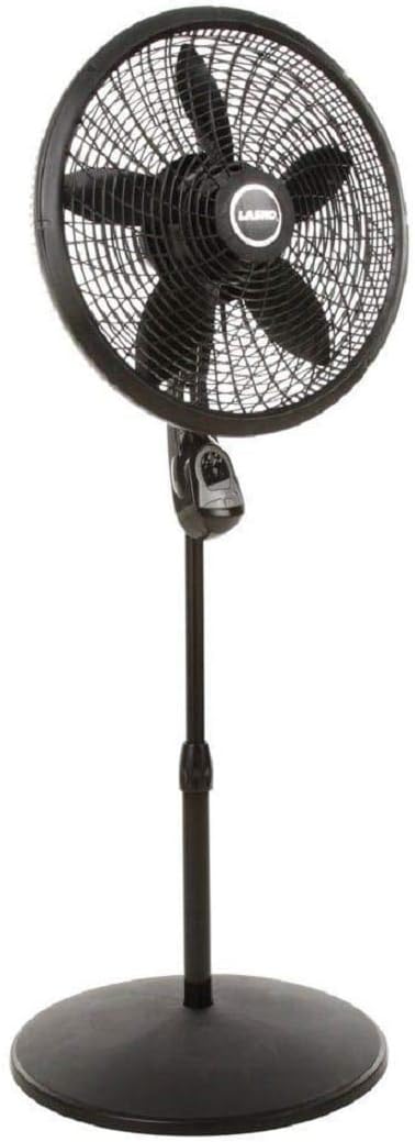 Lasko 18 in. Cyclone Pedestal Fan with Remote Control, Black