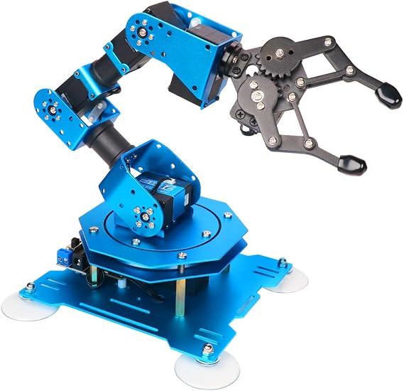 LewanSoul Hiwonder-xArm1S Programming Desktop Robotic Arm with Powerful and Robust Intelligent Bus Servos Featuring Position and Voltage Feedback (Unassembled)