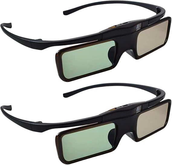 Sintron ST08-BT 2X 3D Active Shutter Glasses Rechargeable for RF 3D TV, 3D Glasses for Sony, Panasonic, Epson 3D Projector, Samsung 3D TV, Compatible with TDG-BT500A TY-ER3D5MA TY-ER3D4MA TDG-BT400A