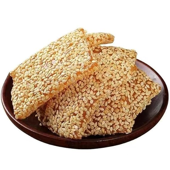 Handmade Sesame Candy,Soft Chewy Sticky Sesame Peanut Candy,Chinese Traditional Classical Childhood Snacks, Nostalgic Snacks Perfect for Vegetarians Halal,Gummy Candy (Mixed flavor,500g)