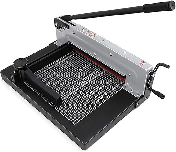 Paper Cutter Heavy Duty Commercial Paper Cutter,Heavy Duty Guillotine Paper Cutter with Gridlines,400 Sheets Stack Paper Trimmer,Paper Thickness 40mm,Metal Base for 40-315mm Paper Cutting