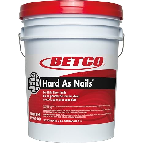 Betco - 6590500 Hard As Nails Hard Film Floor Finish, White