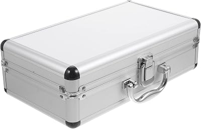 ERINGOGO Aluminum Briefcase - 11.8 Inch Hard Laptop Briefcases with Lock, Multifunctional Case