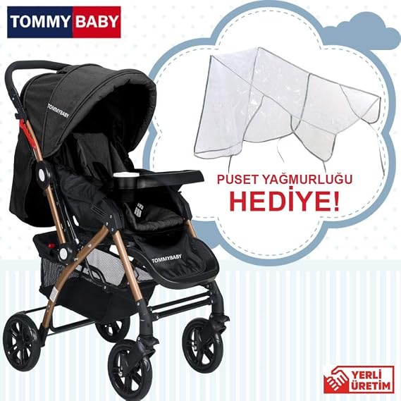 Tommybaby Eagle Gold Alüminyum Lüx Çift Yön Bebek Arabası Antrasit
