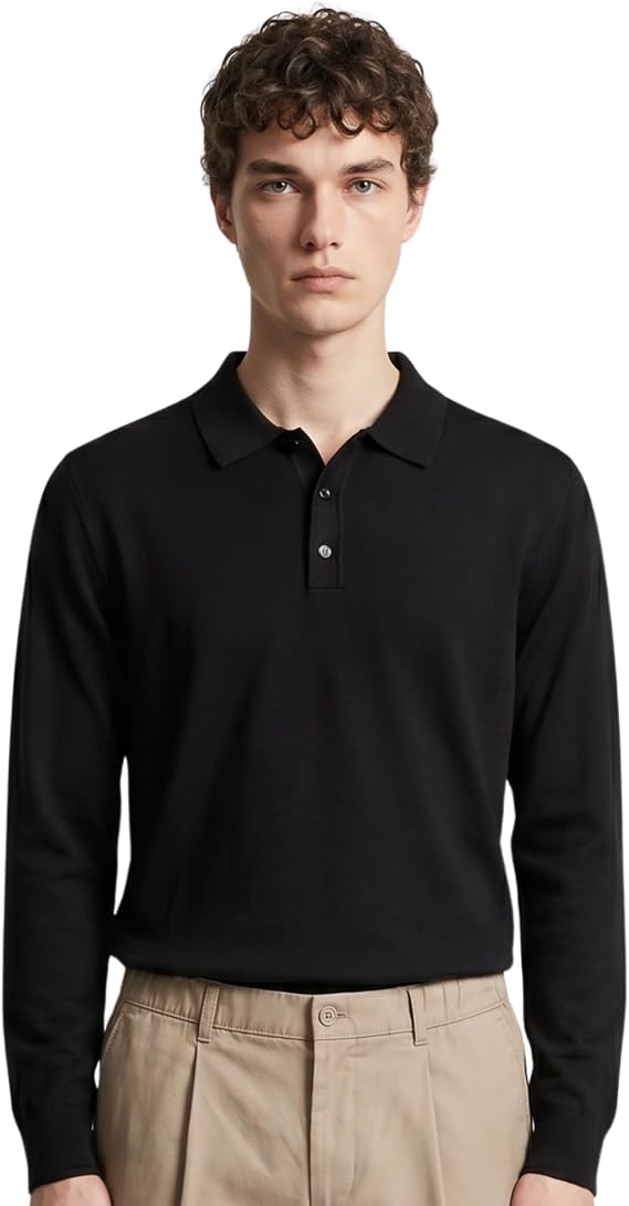 Anthony Jackson Premium Men's Polo Neck Knitwear Sweater Massimiliano