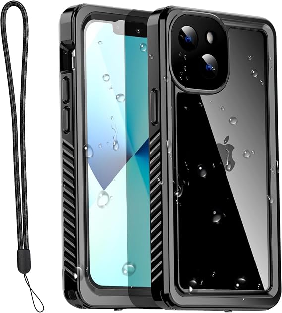 AICase Waterproof Case for iPhone 13 Mini 5.4 Inch Snowproof Dustproof Shockproof IP68 Certified Full Body Protection Fully Waterproof Underwater Protection Protective Case for iPhone 13 Mini