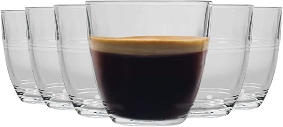 Duralex Le Gigogne Tumblers, 5 5/8 oz. / 16 cl Set of 6, Clear