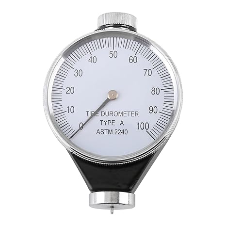 Jadeshay Shore A Durometer Hardness Tester 0-100 HA, Rubber Tire & Leather Hardness Meter with Clear Dial, Type A Durometer for Lab, Factory, Quality Control